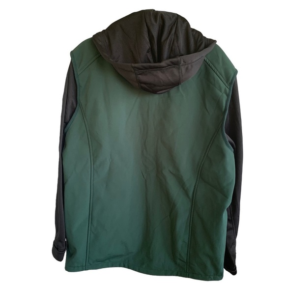 Green Bay Packers Dunbrooke Green Black Alpha Full Zip Hoodie Jacket Adult M - Picture 9 of 11